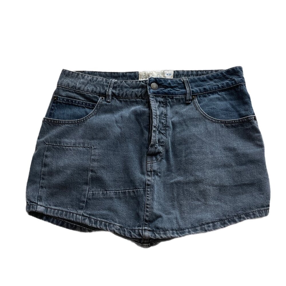 FREE PEOPLE || Denim Mini Skirt W29